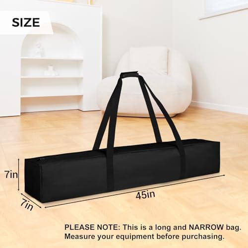 COOLBEBE 45 Inch Tripod Carrying Case - 45x7x7 Inch Storage Bag, Black - Image 6