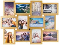 MELANNCO Collage Picture Frame for Wall, 12-Opening Gold Photo Collage Frame Holds Six 4x6 and Six 6x4 Photos, 23.25 x 18 Inch Wall Decor Display by Melannco
