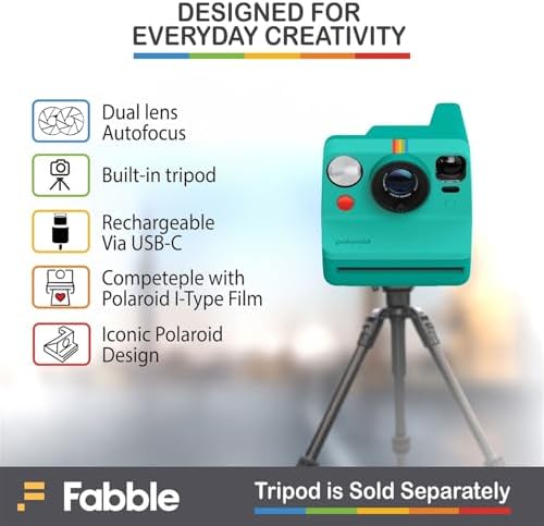 Polaroid Now Generation 3 I-Type Instant Camera (Green) Bundle with Color I-Type Film (8 Exposures), Hard Protective Case, and Wrist Strap - Image 7
