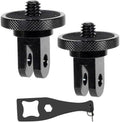 Aluminum Camera Tripod Adapter 1/4"-20 Conversion Adapter Mounts Compatible with Gopro Action Cameras Insta360 and Other Standard 1/4 Accessories, Quarter Inch Mount Adapter (Type AA) by duwuzest