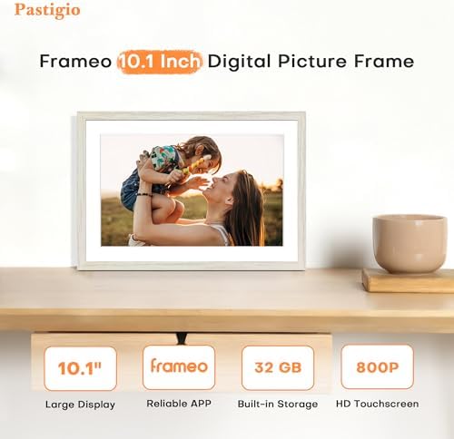 10.1'' Digital Picture Frame, 32GB Frameo Electronic Photo Frame WiFi - Image 2