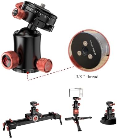 IFOOTAGE Komodo MP30 Tripod Ball Head Mount Dual 360° Panoramic - Image 5