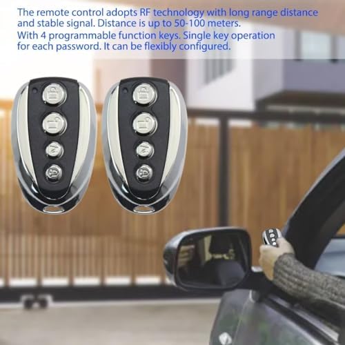 2024 Upgraded 2 Pcs Gate Remote Controls Transmitter for Automatic Gate Opener Electric Gate Hardware with Rolling Code 433.92MHz - Image 4