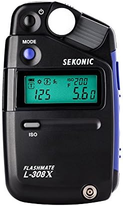 Sekonic FLASHMATE L-308X Photographers and Film Makers Exposure Meter - Black/Blue - Image 2