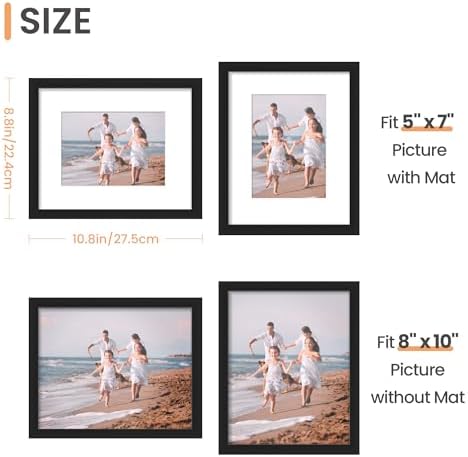 upsimples 8x10 Picture Frames, Gallery Wall Frames Set of 5, Black - Image 5