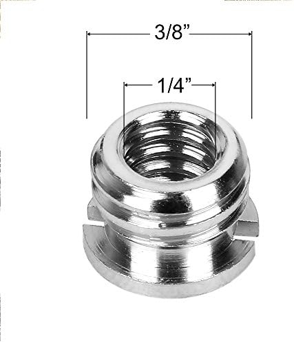22Pack ChromLives Camera Screw Adapter 1/4 to 1/4 Screw to 3/8 Tripod Adapters Converter Brass Screws Spigot Mount Set for Camera Tripod Monopod Ballhead Flash Light,Combo Pack - Image 4