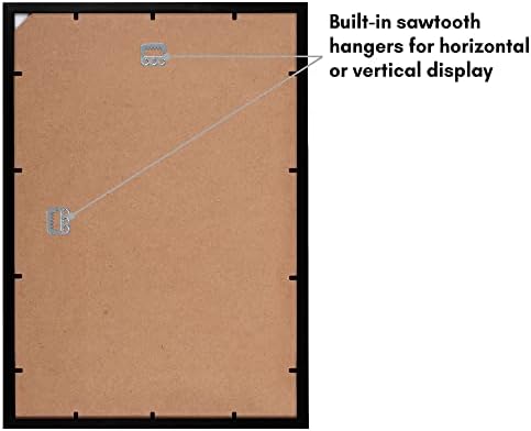 Americanflat 14x20 Picture Frame with Polished Plexiglass - Signature Collection - Gallery-Style Frames Made of Engineered Wood - Photo Frame for Wall Display - Black - Image 5