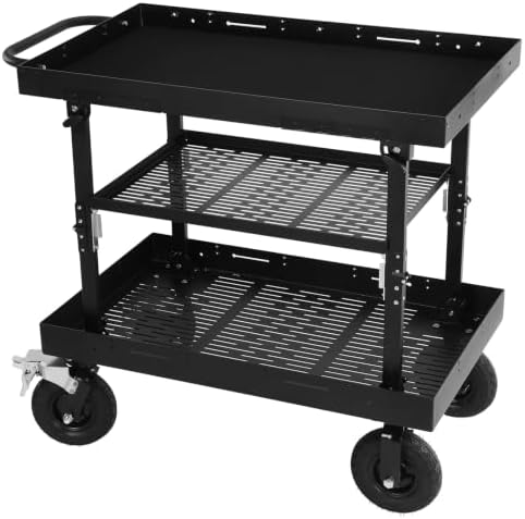 Generic Video Production Camera Cart Workstations with Swivel Wheels - Image 7