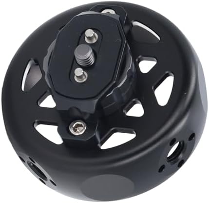 Round Camera Cage Grip - Aluminum Alloy Non Slip Hand Grip for Mirrorless Cameras with 1/4 Inch & 3/8 Inch Screw Holes - Image 3