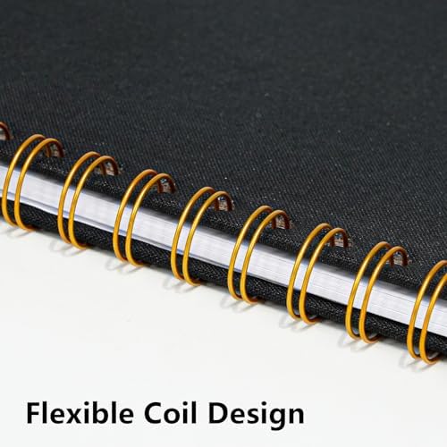 8x8 Inch Scrapbook DIY Photo Album, 20 Sheets (40 Pages), Black - Image 6
