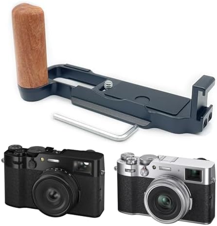 Ergonomic Camera Cage Wood Handle Grip for X 100VI 6th Generation, Pearwood Color, Essential Photography Studio Gear Stylish Pearwood Finish - Image 2