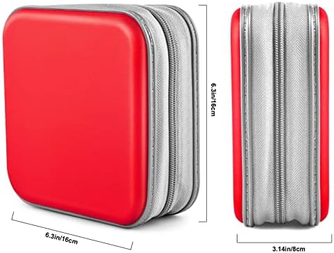 48‑Capacity Hard Plastic CD/DVD Binder for Car, Home & Travel - Image 6