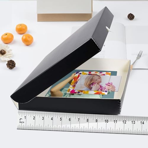 Lineco Clamshell Archival Storage Box, 11.5x17.5x1.75 In, Black, Pack of 2 - Image 2