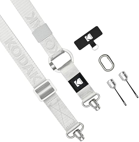 KODAK Multi-Purpose Camera Strap (Silver) - Quick-Detach System, Lightweight, Durable Metal Swivels, Multiple Usages, SLR Cameras, Compact Cameras, Smart Phones - Image 2