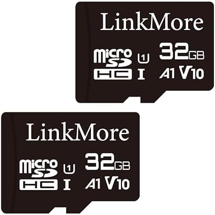 LinkMore 32GB (2-Pack) Micro SD Card, XV11 microSDHC, A1 U1 V10, 90MB/s by LinkMore