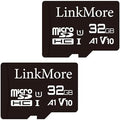 LinkMore 32GB (2-Pack) Micro SD Card, XV11 microSDHC, A1 U1 V10, 90MB/s by LinkMore