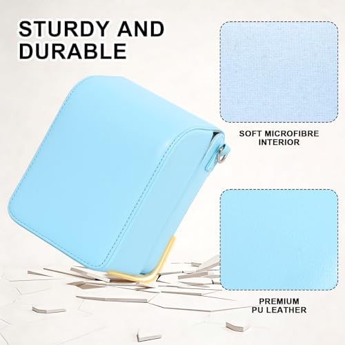 Camera Case for Polaroid Now/Now+ Gen2/3 Instant Film Camera, Blue - Image 5
