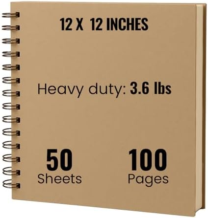12x12 Modern Shop Scrapbook Album| Hardcover & Extra Thick- 250gsm 100 page by ModernShop