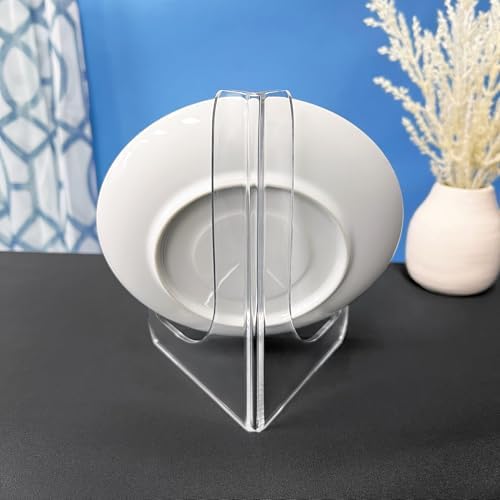 Plymor Clear Acrylic 60-Degree Angle Easel With Shallow Support Ledges, 6" H x 4.5" W x 3.5" D (2 Pack) - Image 5