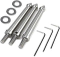 3 Pcs 1/4 Inch Stainless Steel Tripod Spike Mount Adapter (80mm) by Pastlla