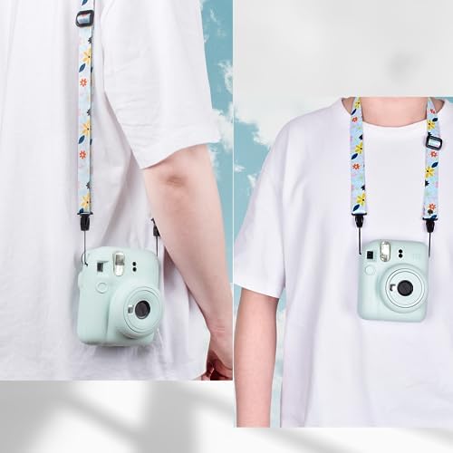VOVMOEYA Camera Strap,Cute Camera Lanyard Neck Strap,iPad Strap,Cute Camera Strap for Fujifilm mini Camera Kodak Smile + Smile plus,green - Image 3