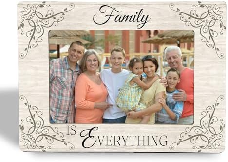 Family Gifts Picture Frame - Family Is Everything Wooden Photo Frame 4x6 by Unknown