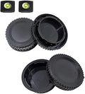 ULBTERF Front Body Cap and Rear Lens Cap Cover for Nikon F Mount Camera by ULBTER