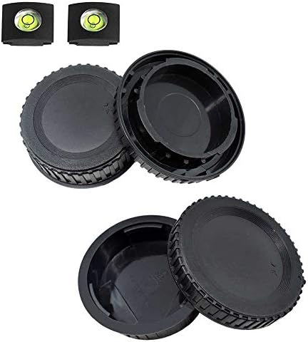 ULBTERF Front Body Cap and Rear Lens Cap Cover for Nikon F Mount Camera by ULBTER