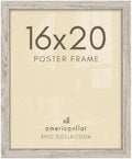 Americanflat 16x20 Poster Frame - Driftwood Engineered Wood with Polished Plexiglass - Wide Picture Frame for Vertical or Horizontal Wall Display - Epic Collection - Driftwood by Americanflat