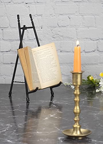 Red Co. 13” Tall Modern Metal Tripod Plate Stand and Art Holder Easel, Black - Image 5