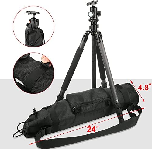 Tripod Carrying Case Bag 24” Compatible with Basics Gitzo Manfrotto - Image 4