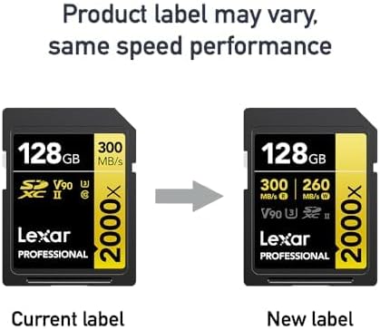 Lexar 128GB 2000x SD Memory Card, 300MB/s Read, 8K, V90, U3, UHS-II - Image 5