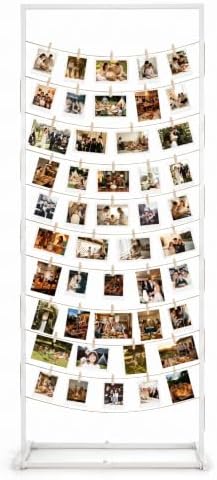 Photo Display Board with Clips & Rope for Graduation, Weddings by Unknown