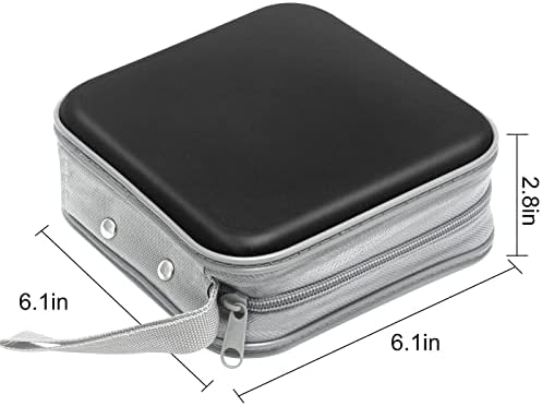 Siveit CD/DVD Cases 40 Capacity Disc Storage Binder for Car(Black) - Image 6