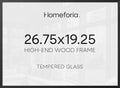 Homeforia 26.75x19.25 Black Oak Puzzle Picture Frame, High-End Wood, Glass by Homeforia