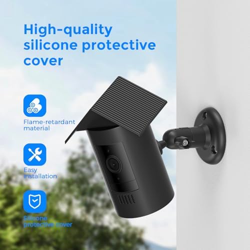 Protective Silicone Cover Case for Ring Outdoor Cam Plus, Plug-in -Weatherproof Shield with Anti-Glare & UV Protection, Outdoor Ready, Easy Install - Image 2