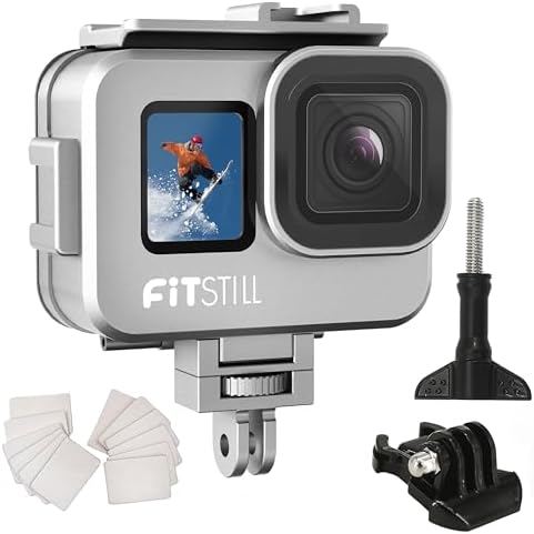 FitStill 263FT/80M Underwater Waterproof Diving Housing for Go Pro Hero 13/12/11/10/9 Black,Protective Underwater Diving Housing Shell Accessories (Hero13/12/11/10/9 Aluminum Alloy Shell) by FitdesignkeepitFitStill