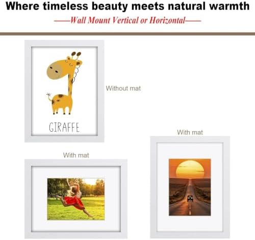 RPJC 9x12 Solid Wood Picture Frame Real Glass Cover White - Image 5