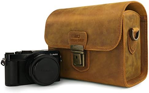 MegaGear Pebble Genuine Leather Camera Messenger Bag for Mirrorless, Instant and DSLR Cameras - Image 6