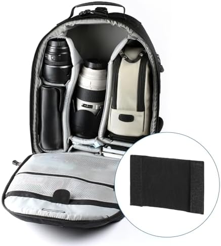 PATIKIL Camera Bag Divider, 4Pcs 5.51"x3.78"x0.55" Shockproof Camera Bag Inserts Separator Pad Protective Lens for Nikon Camera DSLR Protect Bag Organizer Universal Divider Cushion, Black - Image 6