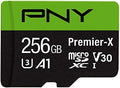 PNY 256GB Premier-X C10 U3 V30 A1 microSDXC Flash Memory Card, UHS-I by PNY