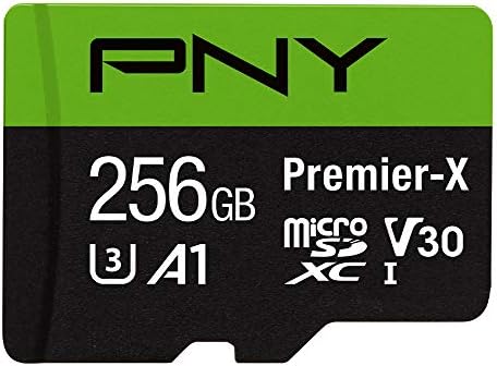 PNY 256GB Premier-X C10 U3 V30 A1 microSDXC Flash Memory Card, UHS-I by PNY
