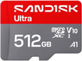 SANDISK 512GB Ultra microSD UHS-I Card - Up to 195MB/s Read Speed, Full HD Video, V10, U1, C10, A3 - SDSQUJQ-512G-GZ6MA by Unknown