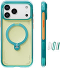 TORRAS Ostand Q3 Air for iPhone 17 Pro Max Case with 360 Magnetic Stand, Fit for MagSafe, Mil-Grade Drop Tested, Camera Control Button, Shockproof Phone Case for iPhone 17 Pro Max 6.9", Dune Sky by TORRAS