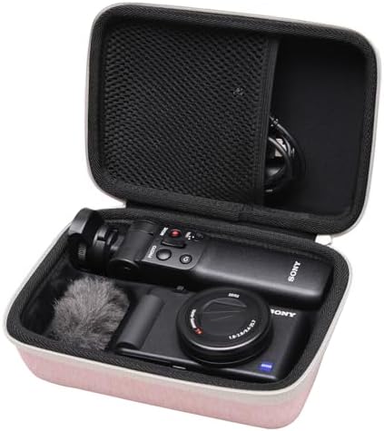 Case for Sony ZV-1F/ZV-1/ZV-1 II Vlog Digital Camera and Tripod Pink by LTGEM