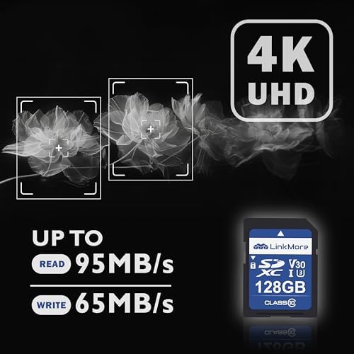LinkMore XV13 128GB Full-Size SDXC Card, UHS-I U3 V30, 95MB/s Read - Image 3