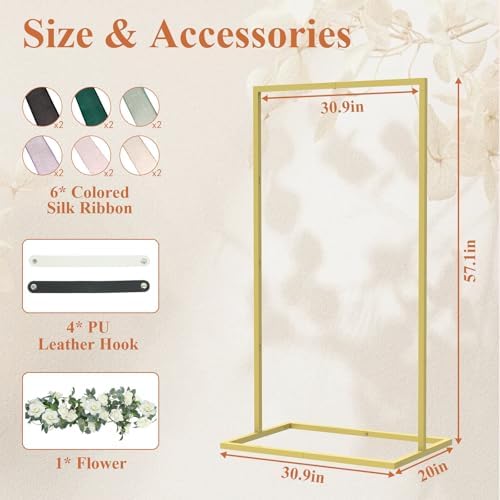 Wedding Sign Holder for Welcome Signs and Seating Charts,Gold - Image 2