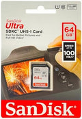 SanDisk 64GB Ultra SDXC UHS-I Memory Card - 100MB/s, C10, U1, Full HD, SD Card - SDSDUNR-064G-GN6IN by Unknown