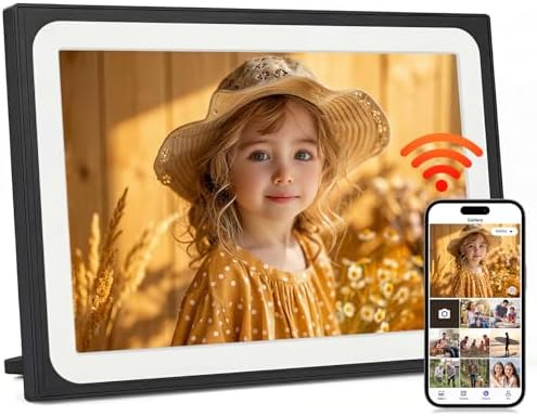 Uhale Digital Picture Frame 10.1 Inch HD Touch Screen Digital Photo Frame WiFi Enabled,16GB Storage,Auto-Rotate,Free Photo and Video Sharing to Family by Unknown