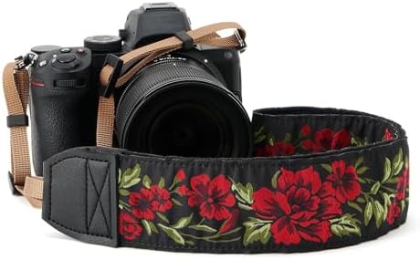 ZOOEASS Camera Strap for DSLR and Mirrorless Digital Camera,Neck Strap with Embroidery Patterns and Quick-release Buckle by Unknown